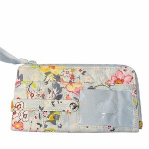 Vera Bradley Pastel Floral Quilted Wallet in Light Blue IT0159